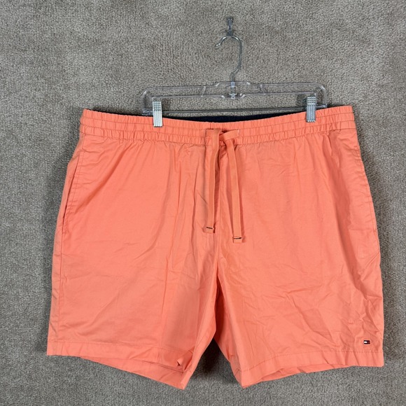 Tommy Hilfiger Other - Tommy Hilfiger Shorts Mens 2XL Orange Elastic Waist Drawstring‎ Bermuda Swim